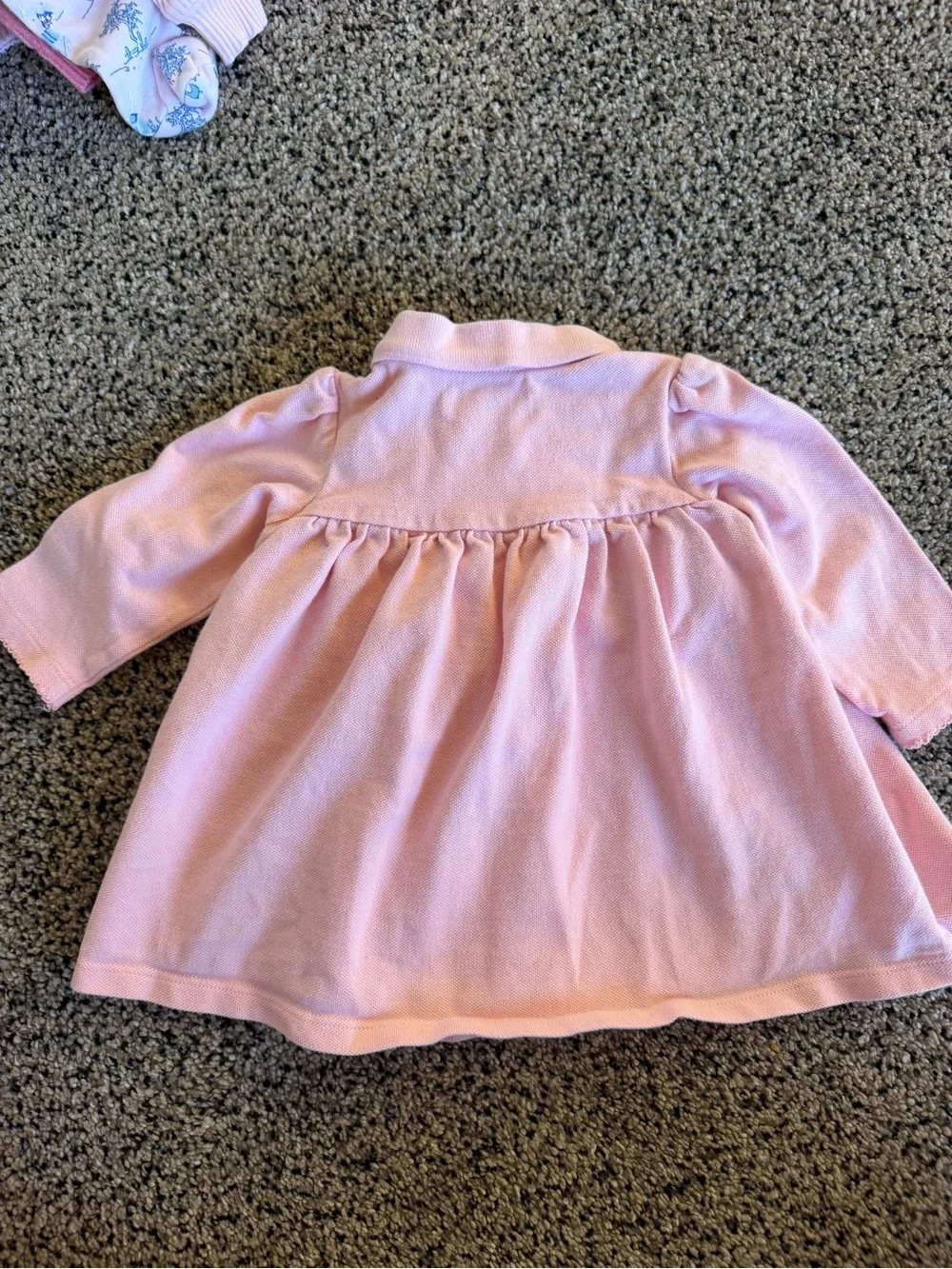 Ralph Lauren Light Pink Ruffle Polo Dress 6M
